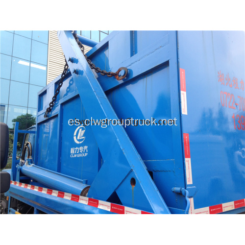 Dongfeng 6 cubic swing arm roll camión de basura